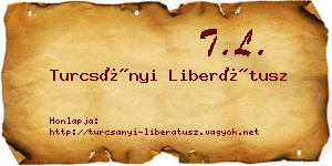 Turcsányi Liberátusz névjegykártya